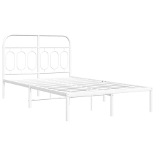 vidaXL fehér fém ágykeret fejtámlával 120x190 cm ágy és ágykellék