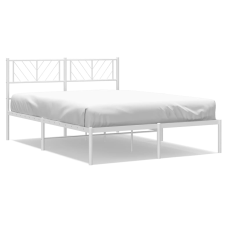 vidaXL fehér fém ágykeret fejtámlával 120x190 cm (372225) ágy és ágykellék