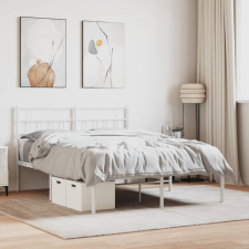 vidaXL fehér fém ágykeret fejtámlával 160 x 200 cm ágy és ágykellék