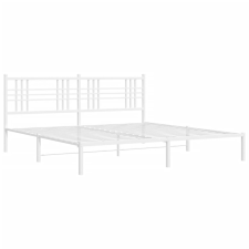 vidaXL fehér fém ágykeret fejtámlával 180 x 200 cm (376377) ágy és ágykellék