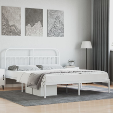 vidaXL fehér fém ágykeret fejtámlával 183 x 213 cm ágy és ágykellék