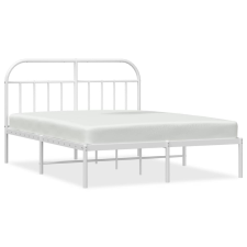 vidaXL fehér fém ágykeret fejtámlával 183 x 213 cm (353689) ágy és ágykellék