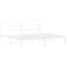 vidaXL fehér fém ágykeret fejtámlával 193 x 203 cm (355420) ágy és ágykellék