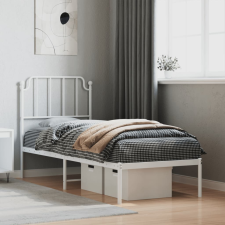 vidaXL fehér fém ágykeret fejtámlával 75 x 190 cm ágy és ágykellék