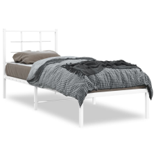 vidaXL fehér fém ágykeret fejtámlával 75 x 190 cm ágy és ágykellék