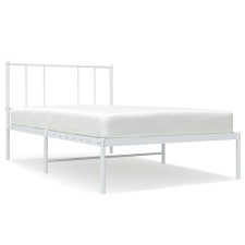 vidaXL fehér fém ágykeret fejtámlával 75 x 190 cm (352519) - Ágyak és ágykeretek ágy és ágykellék
