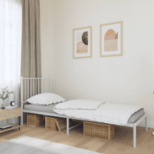 vidaXL fehér fém ágykeret fejtámlával 80x200 cm ágy és ágykellék