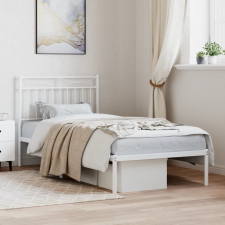 vidaXL fehér fém ágykeret fejtámlával 90x190 cm ágy és ágykellék