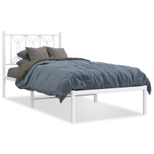 vidaXL fehér fém ágykeret fejtámlával 90x190 cm ágy és ágykellék