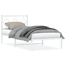 vidaXL fehér fém ágykeret fejtámlával 90x200 cm ágy és ágykellék