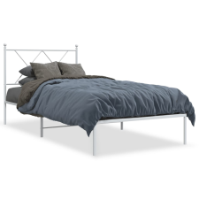 vidaXL fehér fém ágykeret fejtámlával 90x200 cm ágy és ágykellék