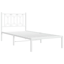 vidaXL fehér fém ágykeret fejtámlával 90x200 cm ágy és ágykellék