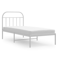 vidaXL fehér fém ágykeret fejtámlával 90x200 cm (353677) ágy és ágykellék