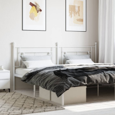 vidaXL fehér fém fejtámla 200 cm ágy és ágykellék