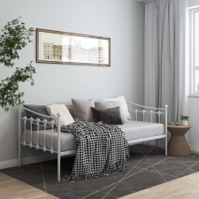 vidaXL fehér fém kanapéágykeret 90 x 200 cm ágy és ágykellék