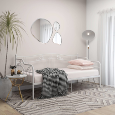 vidaXL fehér fém kanapéágykeret 90 x 200 cm ágy és ágykellék