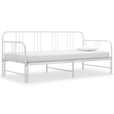 vidaXL fehér fém kihúzható kanapéágy-keret 90 x 200 cm bútor