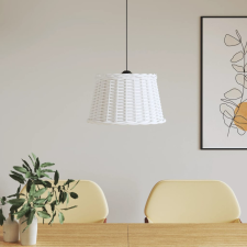 vidaXL fehér fonott mennyezeti lámpaernyő Ø45 x 28 cm világítás