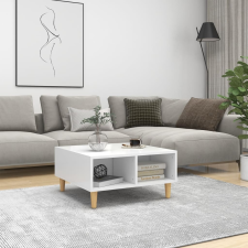 vidaXL fehér forgácslap dohányzóasztal 60 x 60 x 30 cm bútor