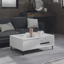 vidaXL fehér forgácslap dohányzóasztal 90 x 60 x 35 cm bútor