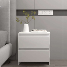 vidaXL fehér forgácslap éjjeliszekrény 45 x 34,5 x 44,5 cm bútor