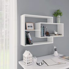 vidaXL fehér forgácslap fali polcok 104 x 20 x 58,5 cm bútor