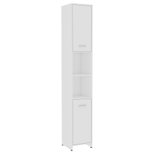 vidaXL fehér forgácslap fürdőszobaszekrény 30 x 30 x 183,5 cm (802597) fürdőszoba bútor