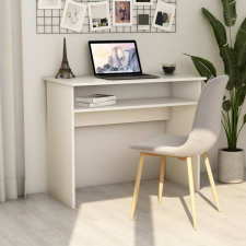 vidaXL Fehér forgácslap íróasztal 90 x 50 x 74 cm íróasztal