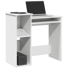 vidaXL fehér forgácslap íróasztal polcokkal 84x40x78 cm íróasztal