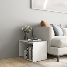 vidaXL Fehér forgácslap kisasztal 59 x 36 x 38 cm bútor
