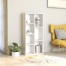 vidaXL fehér forgácslap könyvszekrény 50 x 25 x 106 cm bútor