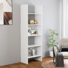 vidaXL fehér forgácslap könyvszekrény 60 x 35 x 180 cm bútor