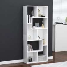 vidaXL Fehér forgácslap könyvszekrény 67 x 24 x 161 cm bútor