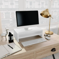 vidaXL Fehér forgácslap monitorállvány 42 x 24 x 13 cm bútor