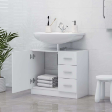 vidaXL Fehér forgácslap mosdószekrény 60 x 30 x 54 cm fürdőszoba bútor