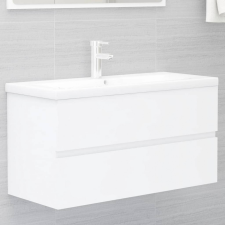vidaXL Fehér forgácslap mosdószekrény 90 x 38,5 x 45 cm fürdőszoba bútor