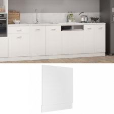 vidaXL fehér forgácslap mosogatógép-panel 59,5 x 3 x 67 cm beépíthető gépek kiegészítői