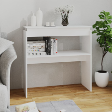 vidaXL Fehér forgácslap tálalóasztal 80 x 30 x 80 cm bútor