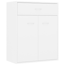 vidaXL fehér forgácslap tálalószekrény 60 x 30 x 75 cm (800711) bútor