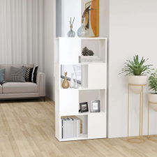 vidaXL fehér forgácslap térelválasztó könyvszekrény 60 x 24 x 124,5 cm bútor