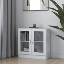 vidaXL fehér forgácslap vitrinszekrény 82,5 x 30,5 x 80 cm bútor