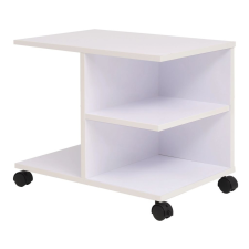 vidaXL fehér gurulós faforgácslap polc 50 x 35 x 42 cm bútor