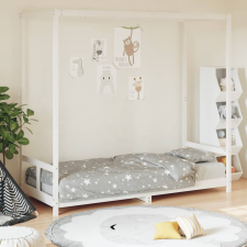 vidaXL fehér gyerek tömör fenyőfa ágykeret 80 x 200 cm kiságy, babaágy
