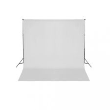 vidaXL Fehér háttértartó állványrendszer 600 x 300 cm világítás