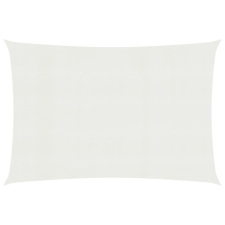 vidaXL fehér HDPE napvitorla 160 g/m² 3 x 6 m kerti bútor