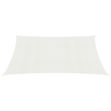 vidaXL fehér HDPE napvitorla 160 g/m² 5 x 7 m kerti bútor