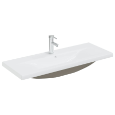 vidaXL fehér kerámia beépíthető mosdókagyló csapteleppel 101x39x18 cm (148627) szaniter