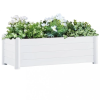 vidaXL Fehér kerti PP magaságyás 100 x 43 x 35 cm