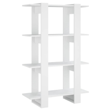 vidaXL fehér könyvszekrény/térelválasztó 80 x 30 x 123,5 cm (811574) bútor
