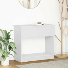 vidaXL fehér konzolasztal fiókokkal 85,5x38,5x74,5 cm bútor